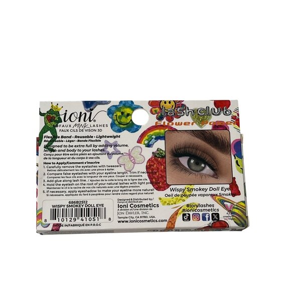 Ioni Flower Power – Wispy Smokey Doll Eye Faux Mink Lashes - Picture 2 of 4